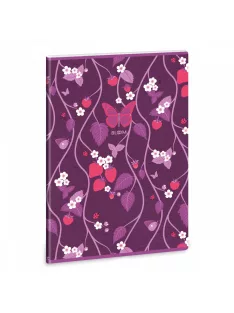 Ars Una Bloom Papillon A/4 extra kapcsos füzet-ponthálós