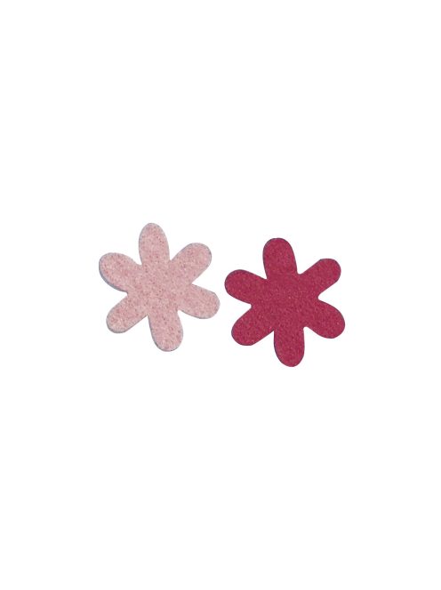 Filc csillagvirág, 3 cm, pink/rózsaszín,2 színben, csom. 12 db
