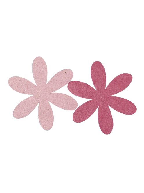 Filcmargaréta, 6 és 9 cm, pink/rózsaszín,2 színben, csom. 4 db