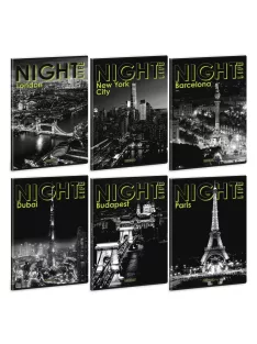 Ars Una Night Life A/4 extra kapcsos füzet-vonalas
