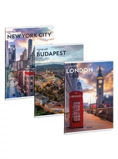 Ars Una Cityscape A/4 extra kapcsos füzet-vonalas
