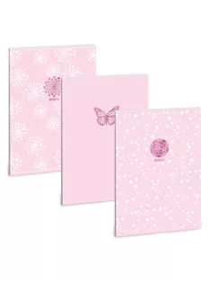   Ars Una Soft Touch Pink Spring A/4 extra kapcsos füzet-négyzethálós