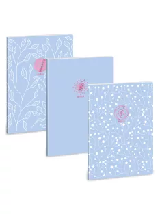   Ars Una Soft Touch Ars Una Skyblue Spring A/4 extra kapcsos füzet-négyzethálós