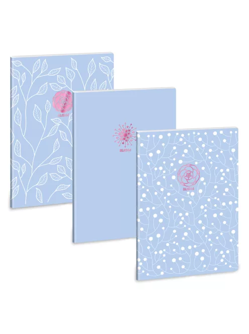 Ars Una Soft Touch Ars Una Skyblue Spring A/4 extra kapcsos füzet-négyzethálós