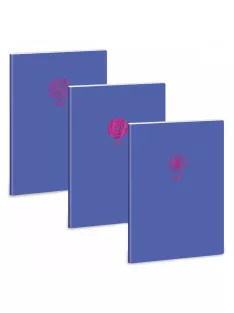   Ars Una Soft Touch Violet Spring A/4 extra kapcsos füzet-négyzethálós