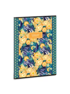   Catalina Estrada Parrot Tropical A/4 extra kapcsos füzet-négyzethálós