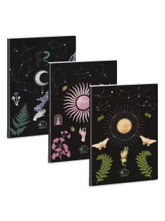   Ars Una Mystic Constellation A/4 extra kapcsos füzet-négyzethálós