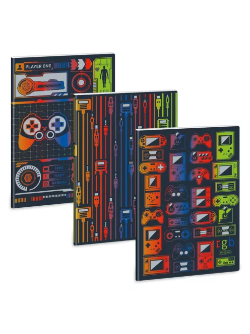 Ars Una RGB A/4 extra kapcsos füzet-négyzethálós