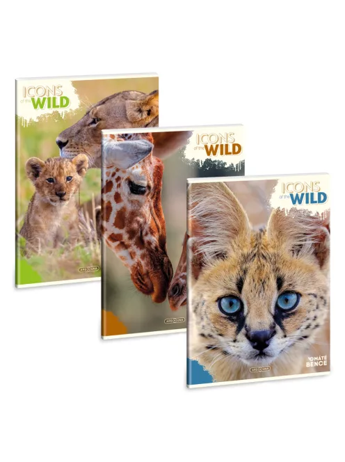 Ars Una Máté Bence Icons of the Wild A/4 extra kapcsos füzet-négyzethálós