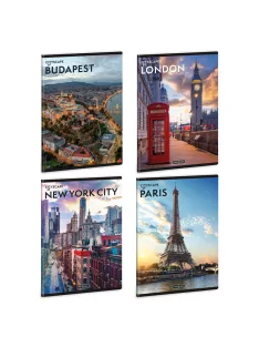 Ars Una Cityscape  A/5 extra kapcsos füzet-szótár