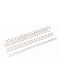   Spirál műanyag, 8mm, 21-40lap, 100 db/doboz, Fellowes® fehér