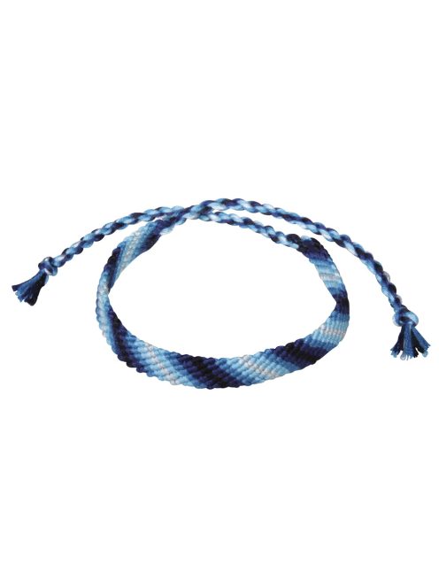 Pamutfonal csomózott karkötőkhöz, kék, 5-féle szín á 10 m