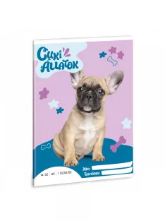   Ars Una Cuki Állatok - Francia bulldog A/5 1. oszt. füzet 14-32