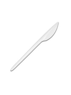 Kés műanyag újrahasználható 50 db/csomag fehér