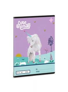 Ars Una Cute Animals - Unicorn A/5 sima füzet 20-32