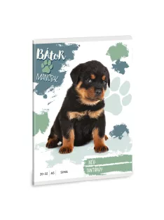Ars Una Bátor Mancsok - Rottweiler A/5 sima füzet 20-32