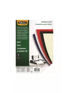  Hátlap, A4, 250 g, matt, Fellowes® Delta, 100 db/csomag, fekete