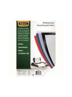   Előlap, A4, 280 mikron, PP, matt, 100 db/csomag, Fellowes® Futura, tejfehér