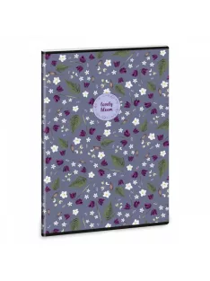 Ars Una Lovely Bloom Bluebells A/4 extra kapcsos füzet-sima