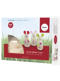 Barkácscsomag: egérkék, 3 db, 12 cm