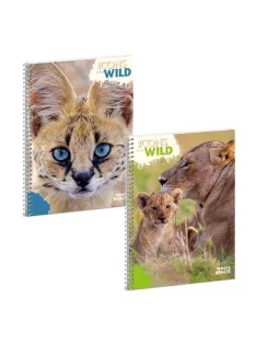 Ars Ina Icons of the Wild A/4 spirálfüzet-négyzethálós
