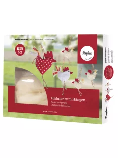 Barkácscsomag: tyúkok, 6,5x7,5cm-14x22cm, Box 5 db