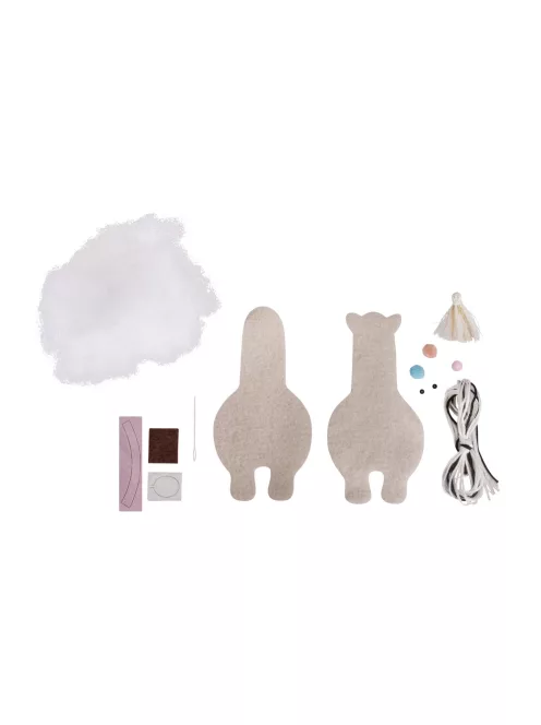 Barkácscsomag: láma, 5,5x20 cm, 1 db