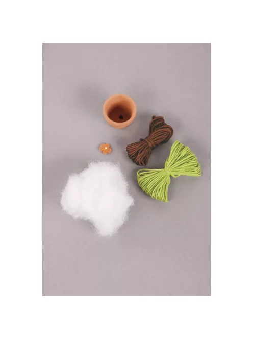 Barkácscsomag: gömbkaktusz, 4,5cm átm.,9cm, üveg 1 db