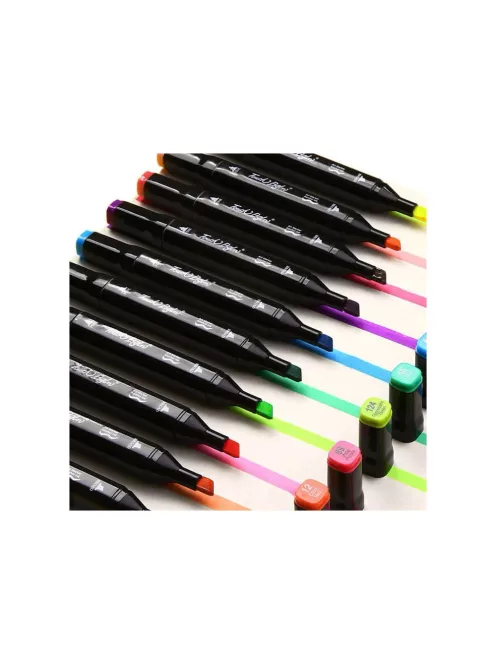 Kétvégű kreatív marker készlet, 168 klf.szín