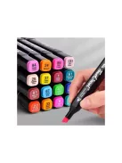 Kétvégű kreatív marker készlet, 168 klf.szín