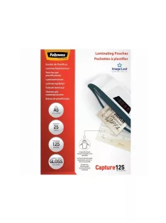   Lamináló fólia, A5, 125 mikron, fényes, 25 db/doboz, Fellowes®