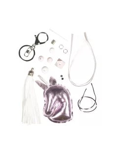 Barkácscsomag: Kulcstartó egyszarvú, 10,5x14cm, 1 db