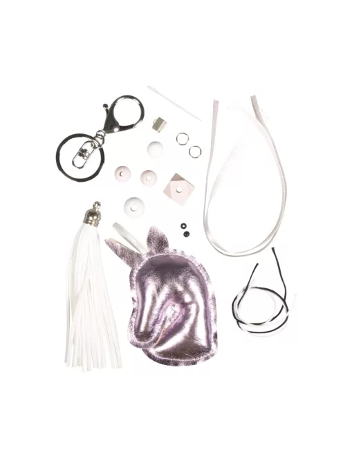 Barkácscsomag: Kulcstartó egyszarvú, 10,5x14cm, 1 db