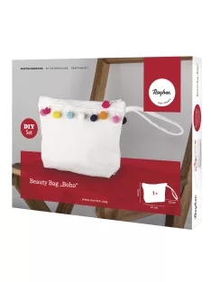   Barkácscsomag: neszesszer "Boho", 21x15x5cm, Box 1Set