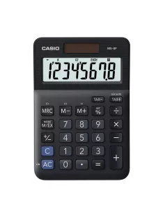   Számológép asztali 8 digit nagy, döntött kijelző Casio MS 8 F fekete