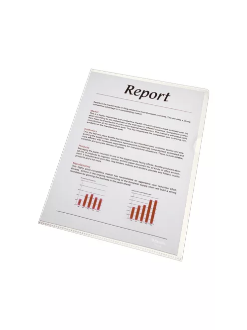 Genotherm 'L' A4, 75 micron víztiszta 54810 100 db/csomag, Esselte