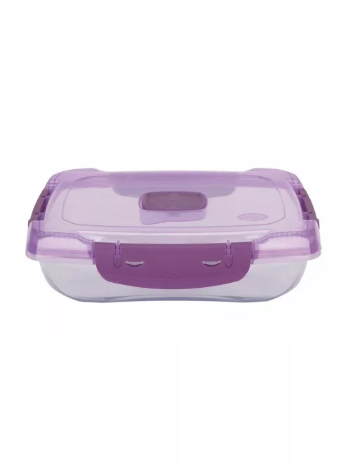 Ételtároló doboz 0,7 literes csatos és szelepes mikrós-fagyasztós_lányos színek