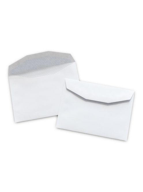 Boríték LC/6 enyvezett bélésnyomott 114x162mm Bluering® fehér