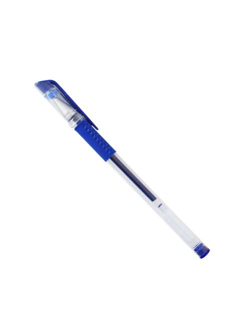 Zselés toll kupakos gumis fogó Sakota írásszín kék
