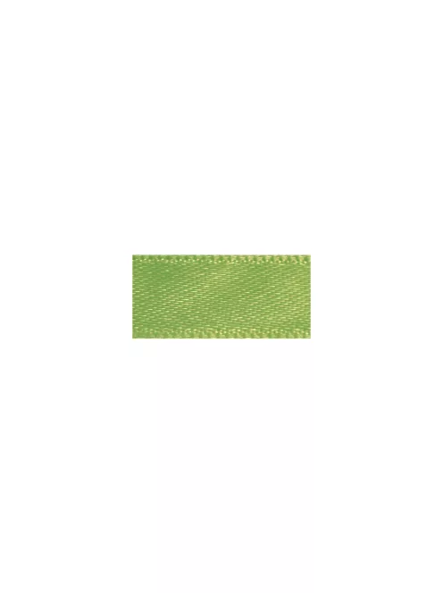 Szaténszalag, 7 mm, zöld, 10 m