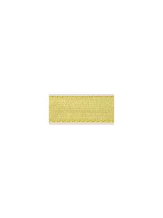 Organzaszalag, 3 mm, sárga, 10 m