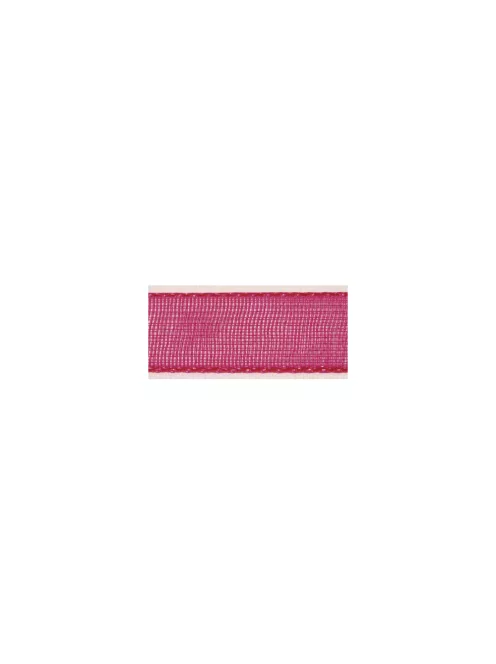 Organzaszalag, 3 mm, pink, 10 m