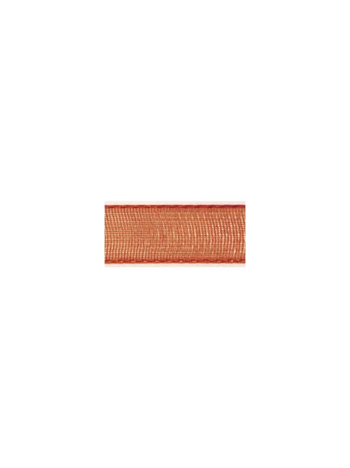 Organzaszalag, 3 mm, narancssárga,10 m