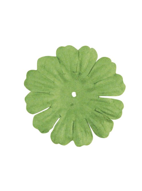 Papírvirág, zöld, 3 cm, 12 db