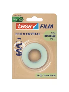   Ragasztószalag 19mmx33m irodai átlátszó újrahasznosított Tesa Eco & Crystal