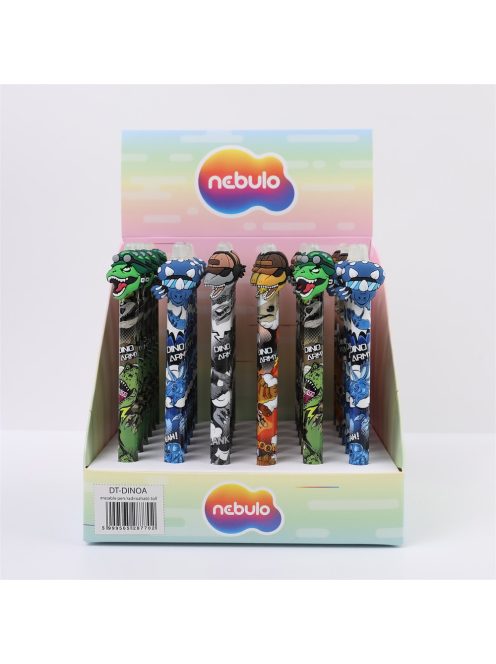 Zseléstoll radírozható, Dino Army, 36 db/display Nebulo