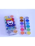 Vízfesték készlet, 12db-os, gyöngyház színű, 30mm festékgombokkal Nebulo