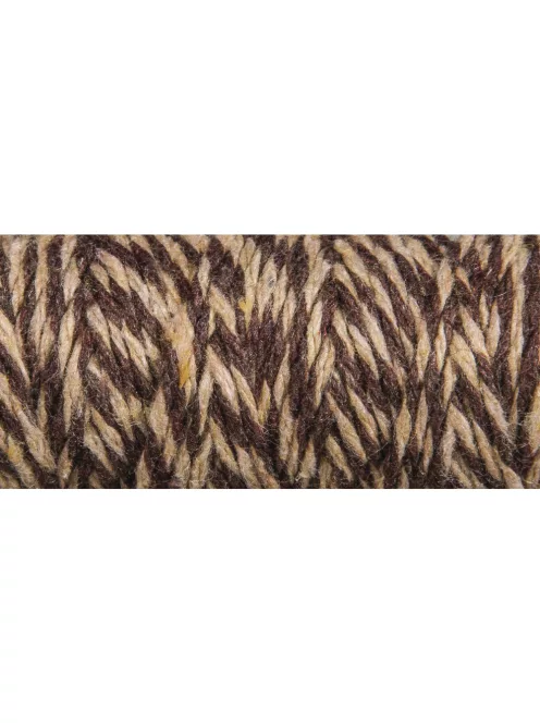 Makraméfonal, 1 mm, 35 m, csokibarna, tekercsben, kb. 10 g 