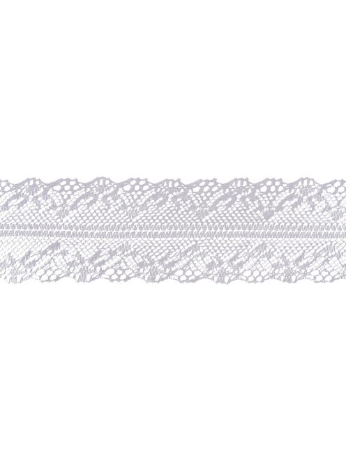 Csipkeszalag, fehér, 40cm, 20m
