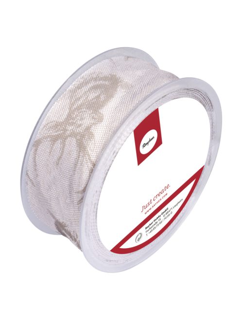 Szalag szarvas, 40mm átm., drótszélű, 20m